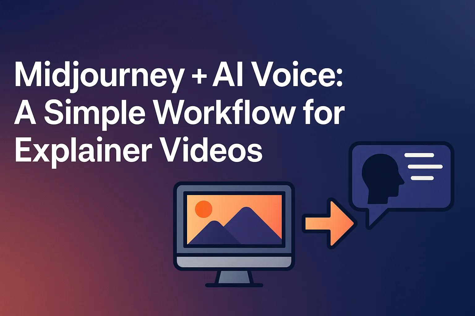 Midjourney + AI Voice: A Simple Workflow for Explainer Videos